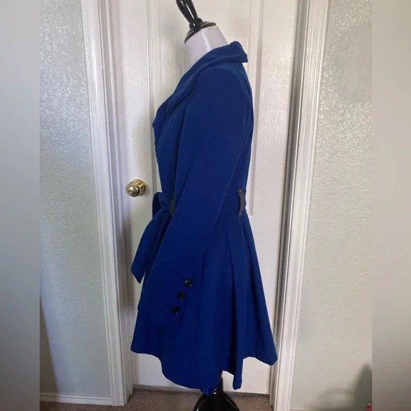 Steve Madden belted long peacoat - Picture 8 of 13